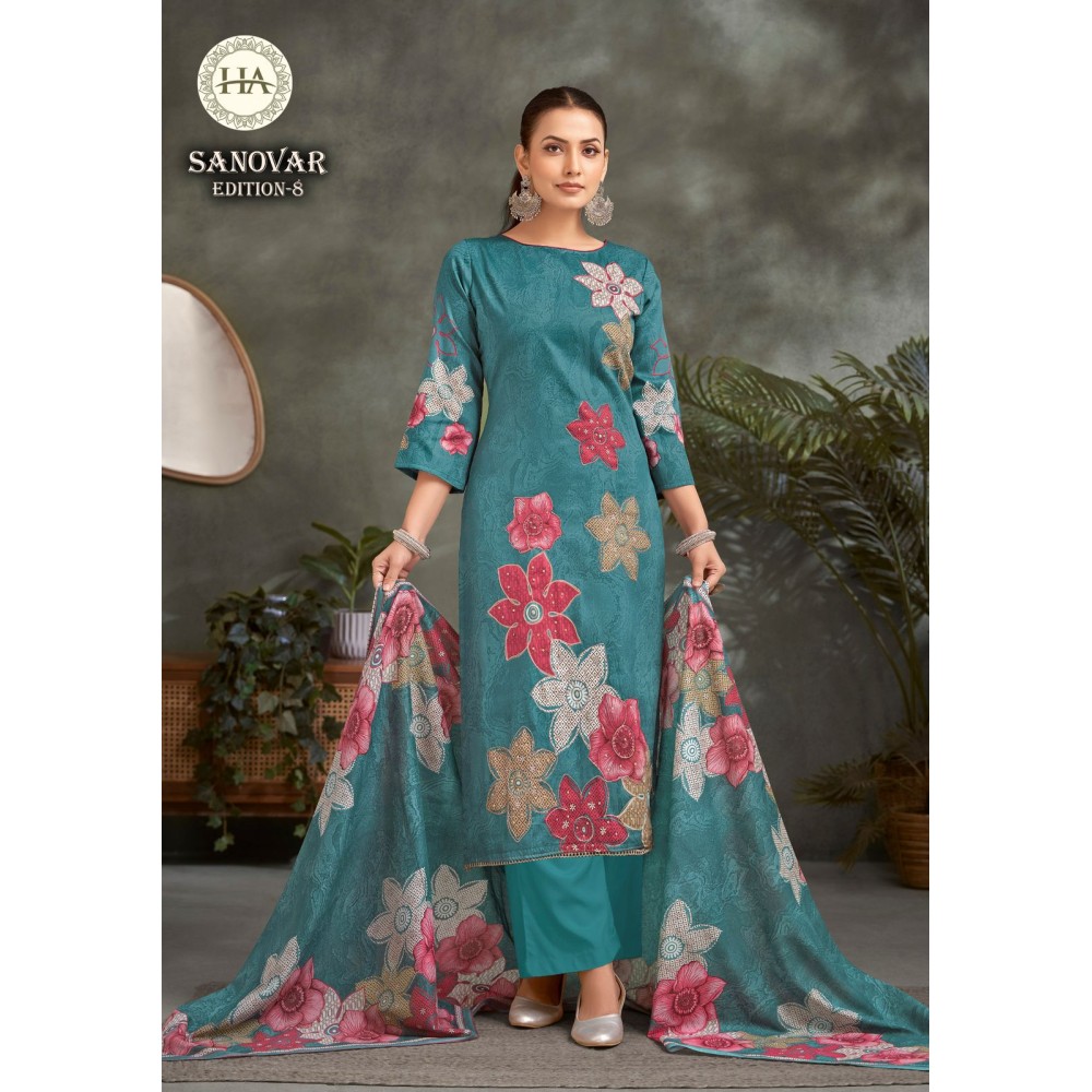 SANOVAR 8 ALOK SUITS (Cotton Dupatta)