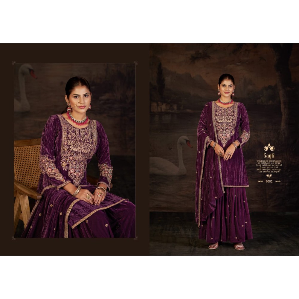 SAYLI VELVET RK GOLD (Winter Collection)