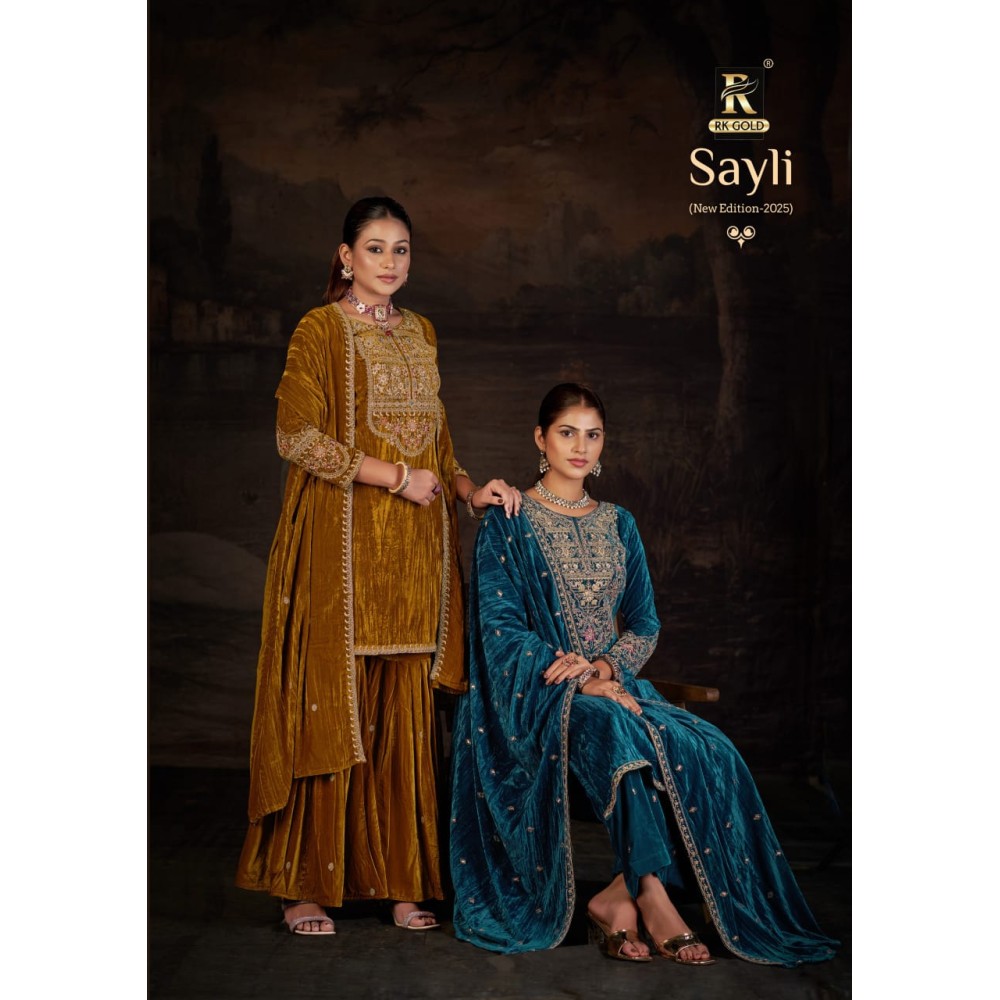 SAYLI VELVET RK GOLD (Winter Collection)