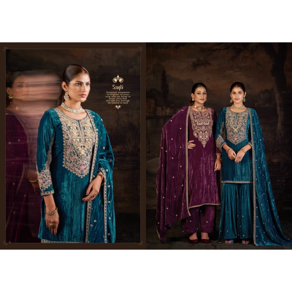 SAYLI VELVET RK GOLD (Winter Collection)