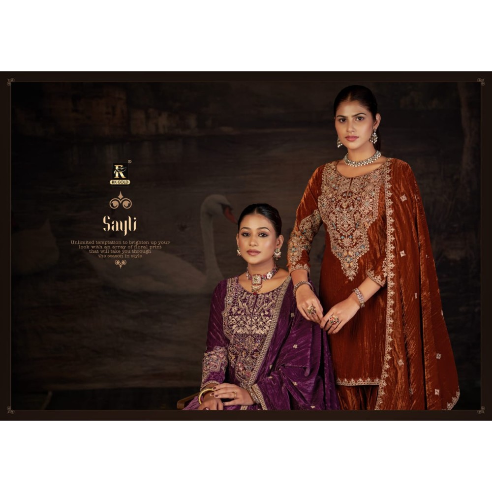 SAYLI VELVET RK GOLD (Winter Collection)