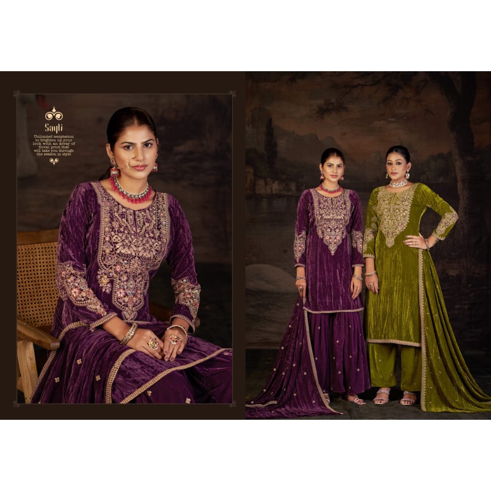 SAYLI VELVET RK GOLD (Winter Collection)