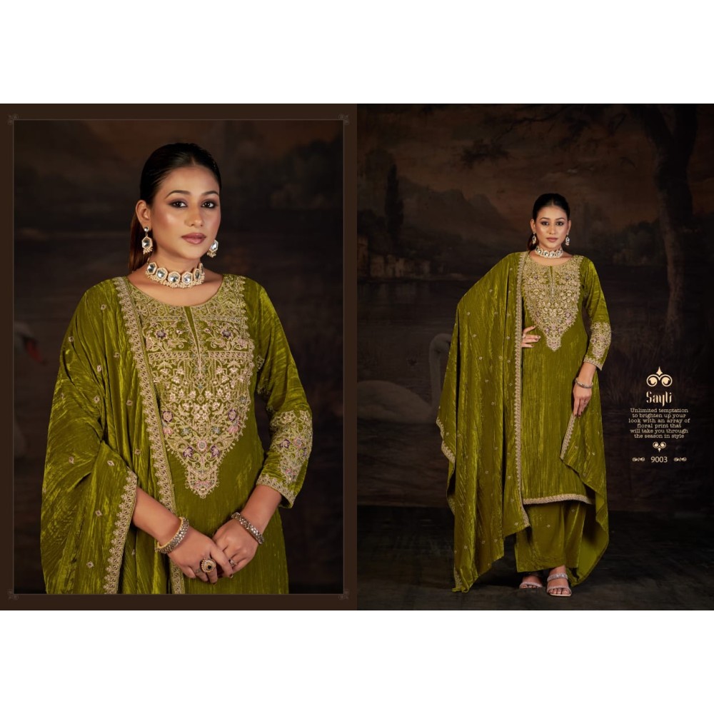 SAYLI VELVET RK GOLD (Winter Collection)