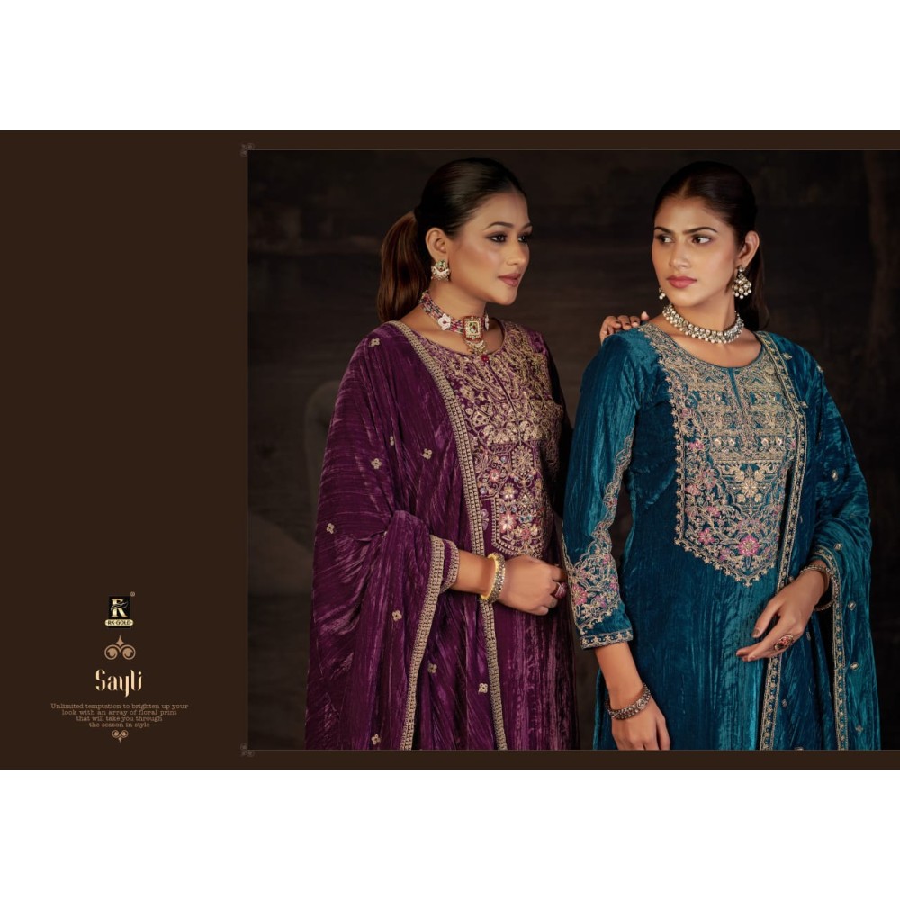 SAYLI VELVET RK GOLD (Winter Collection)