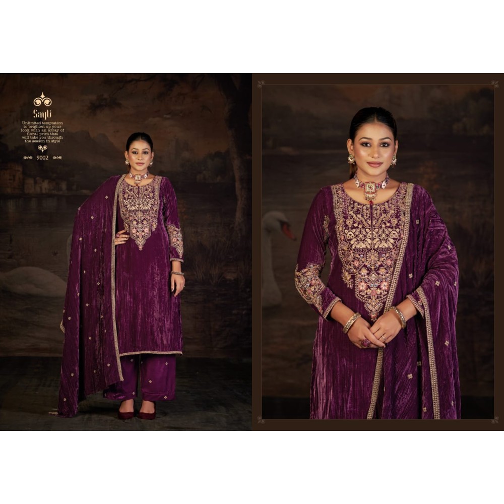SAYLI VELVET RK GOLD (Winter Collection)