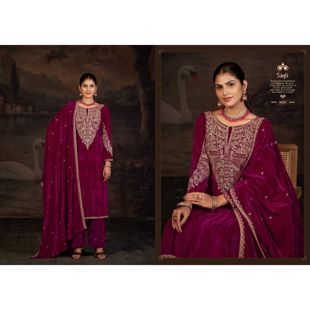 SAYLI VELVET RK GOLD (Winter Collection)
