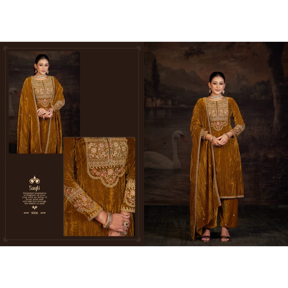 SAYLI VELVET RK GOLD (Winter Collection) SAYLI VELVET RK GOLD (Winter Collection)