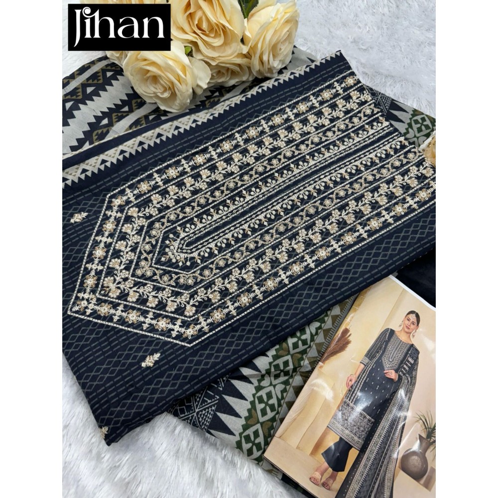 SCARLET LAWN VOL 3 JIHAN (Cotton Dupatta)