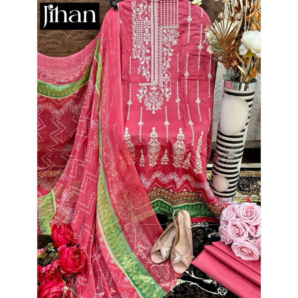 SCARLET LAWN VOL 3 JIHAN (Cotton Dupatta)