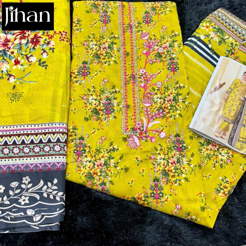 SCARLET LAWN VOL 3 JIHAN (Chiffon Dupatta)