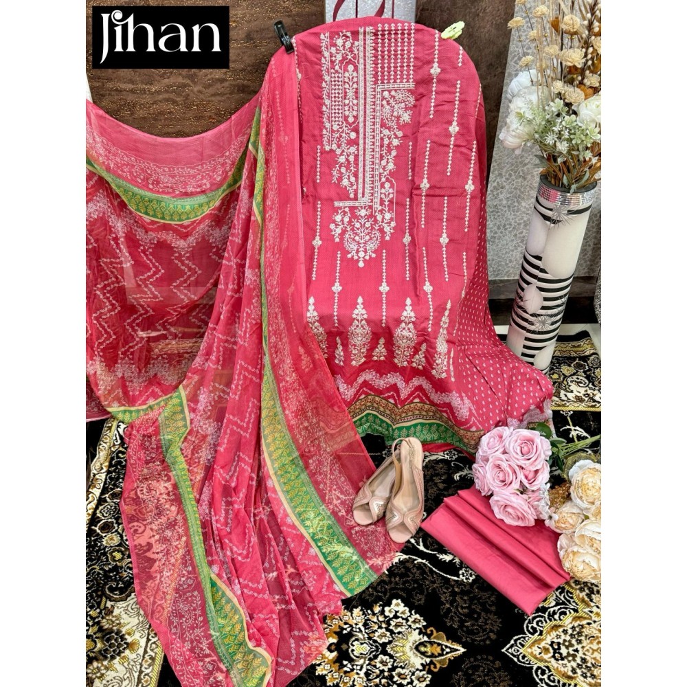 SCARLET LAWN VOL 3 JIHAN (Cotton Dupatta)