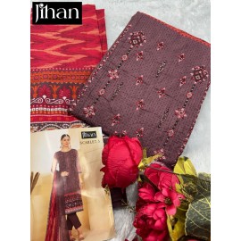 SCARLET LAWN VOL 3 JIHAN (Chiffon Dupatta)