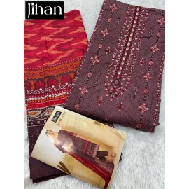 SCARLET LAWN VOL 3 JIHAN (Chiffon Dupatta)