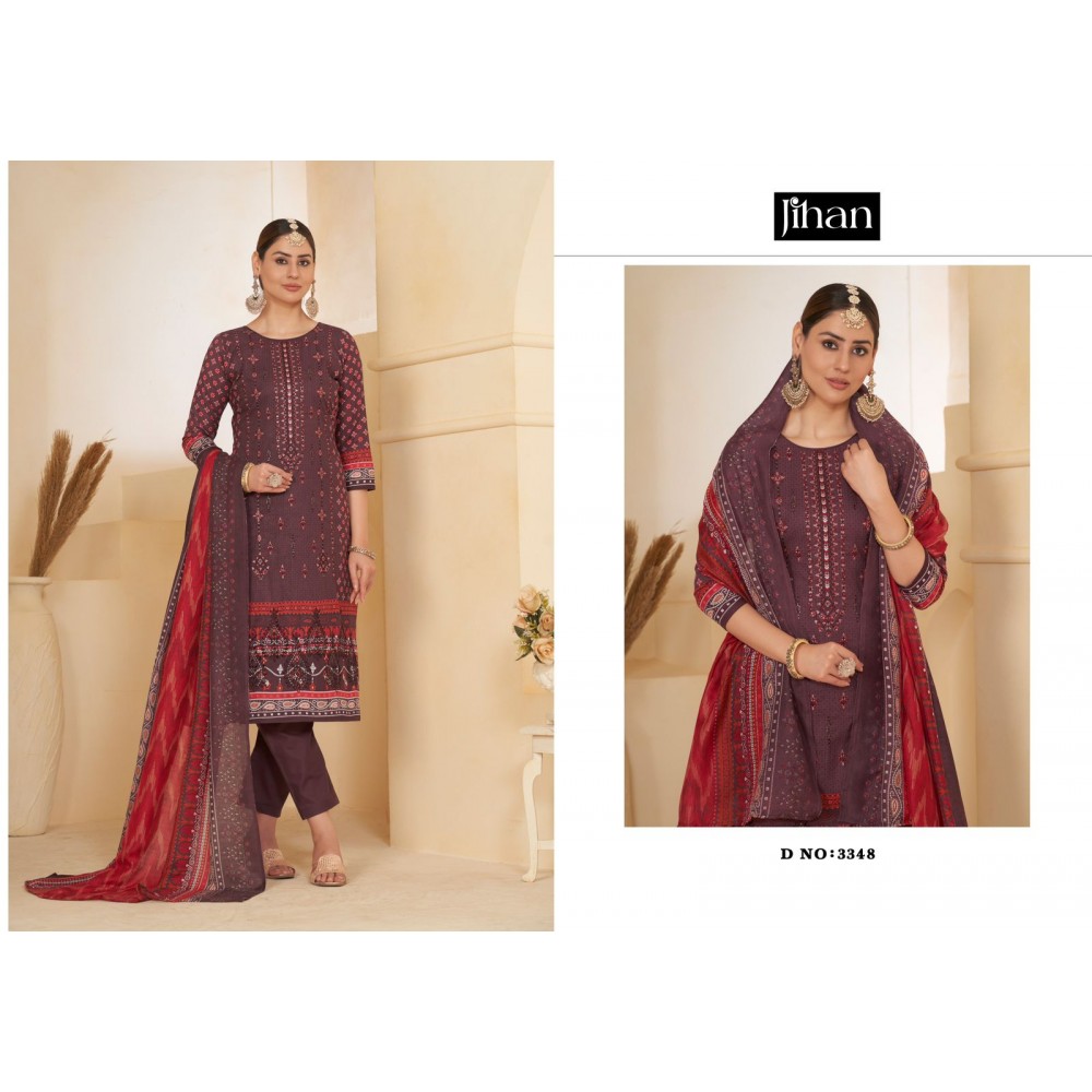 SCARLET LAWN VOL 3 JIHAN (Chiffon Dupatta)