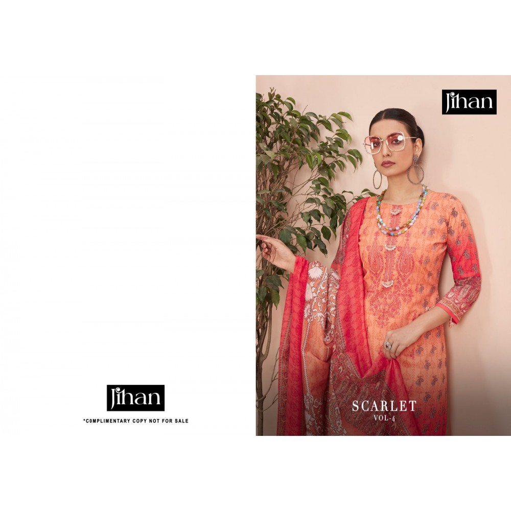 SCARLET LAWN VOL 4 JIHAN (Cotton Dupatta)