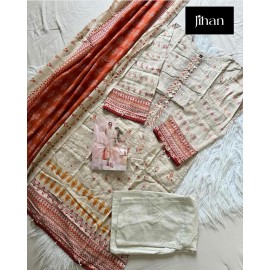 SCARLET LAWN VOL 4 JIHAN (Cotton Dupatta)