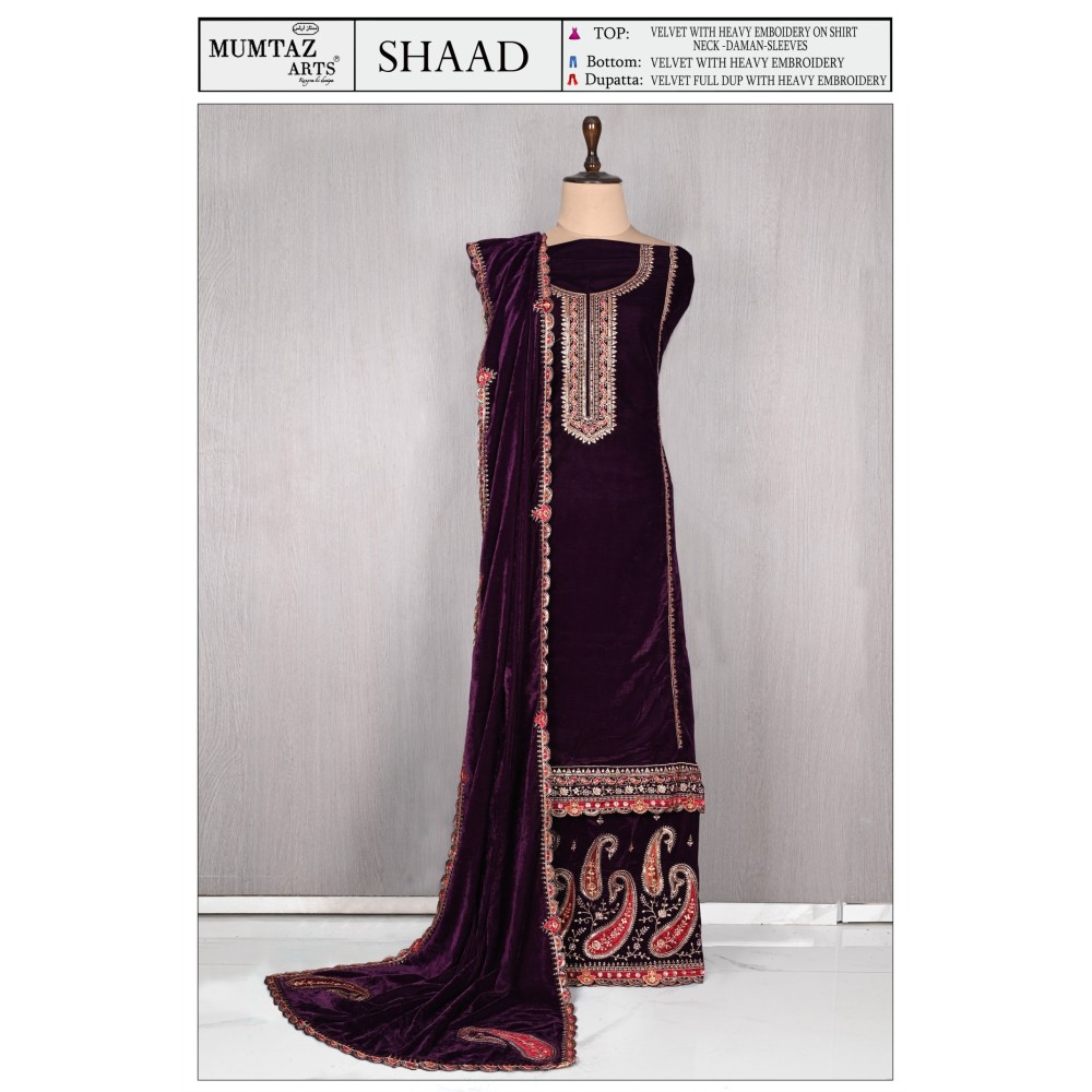 SHAAD VELVET MUMTAZ ARTS (Winter Collection)