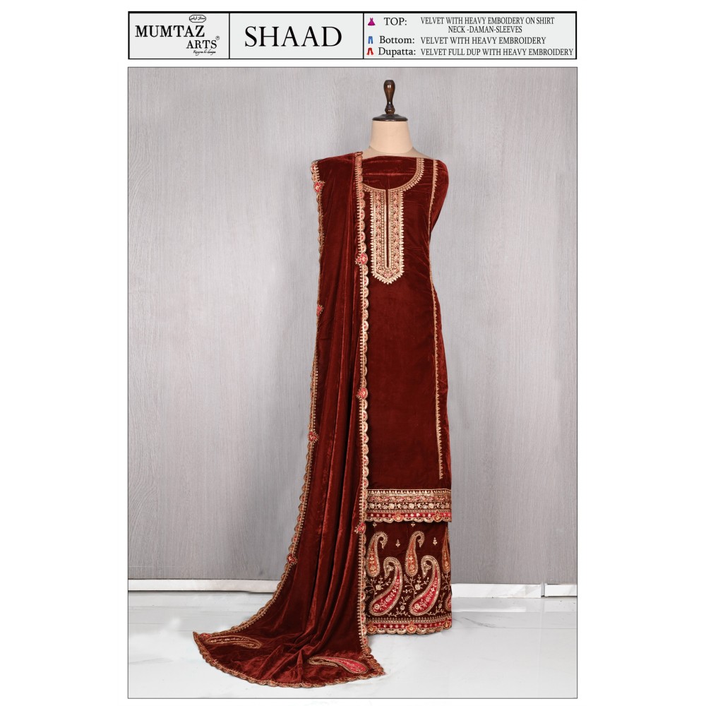 SHAAD VELVET MUMTAZ ARTS (Winter Collection)