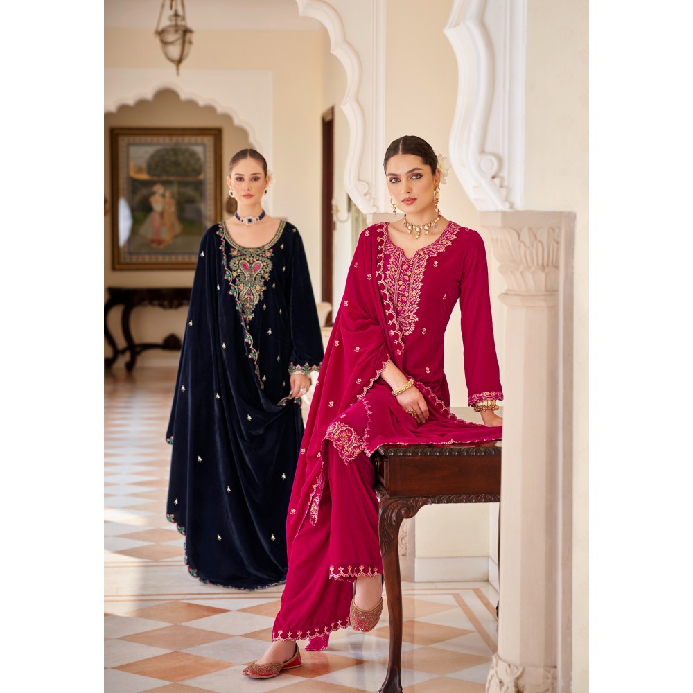 SHABNAM VELVET ALOK SUITS (Winter Collection)