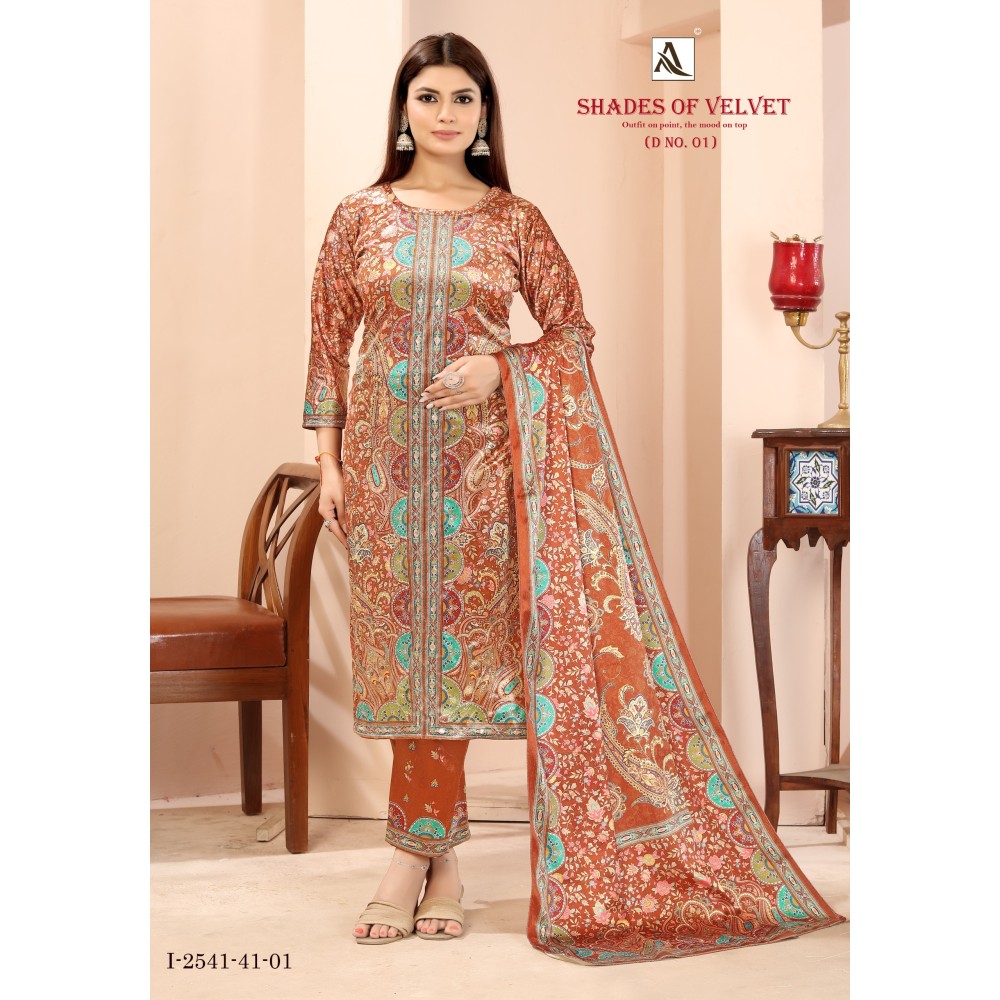 SHADE OF VELVET 1 ALOK (winter Collection)