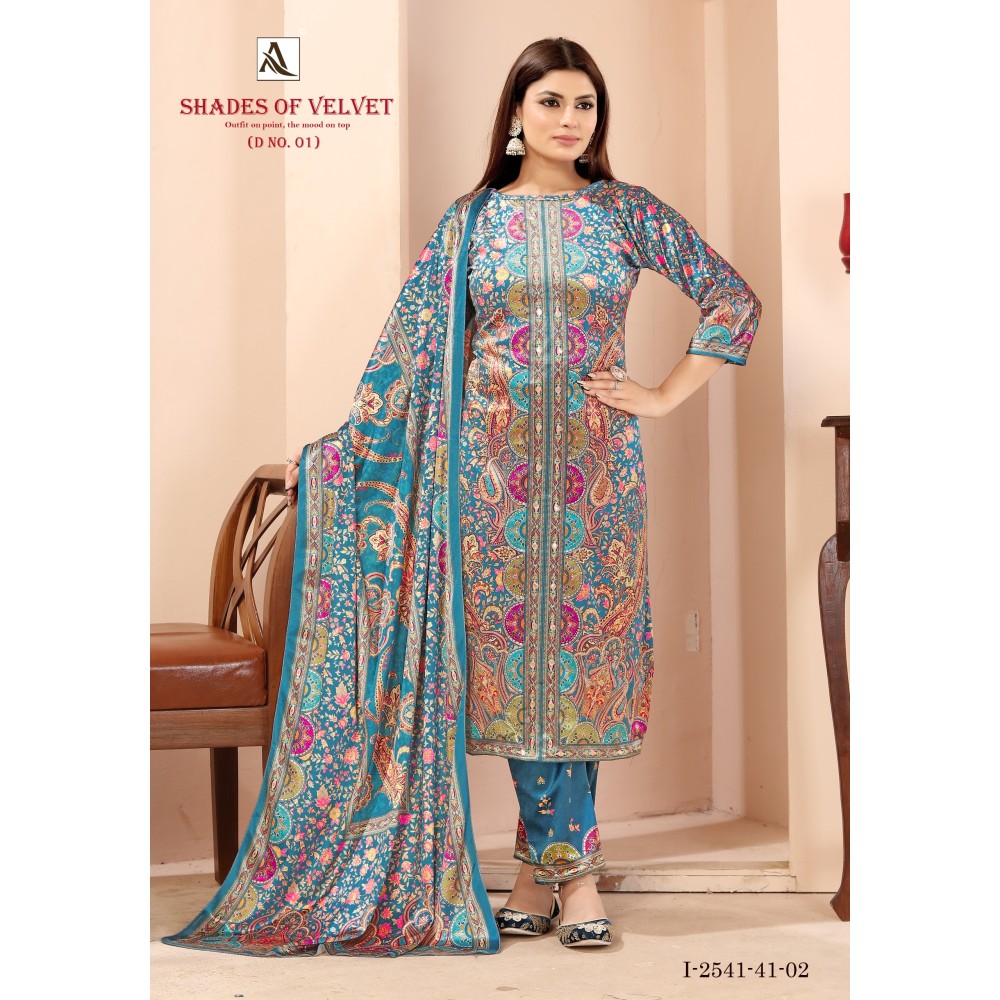 SHADE OF VELVET 1 ALOK (winter Collection)