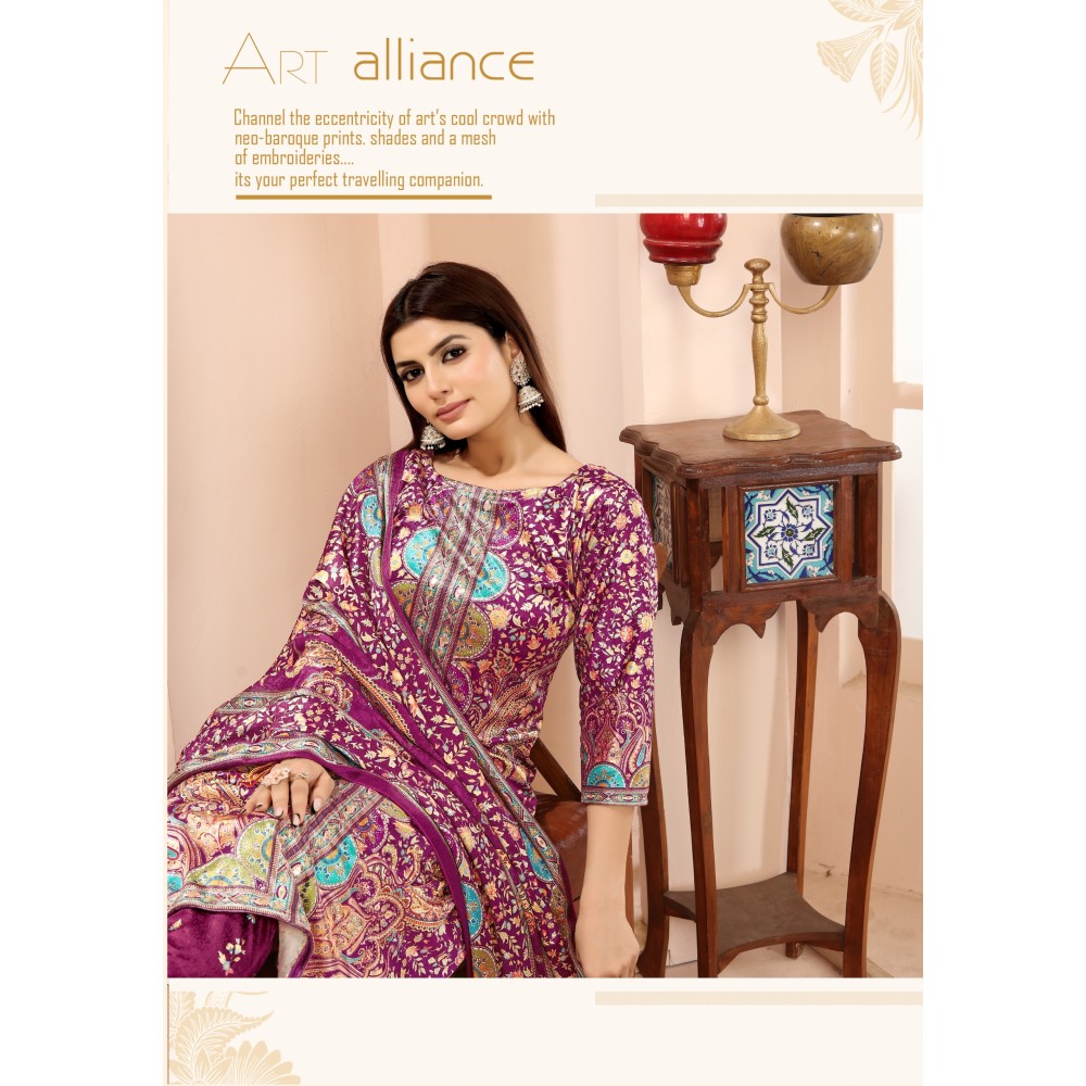 SHADE OF VELVET 1 ALOK (winter Collection)