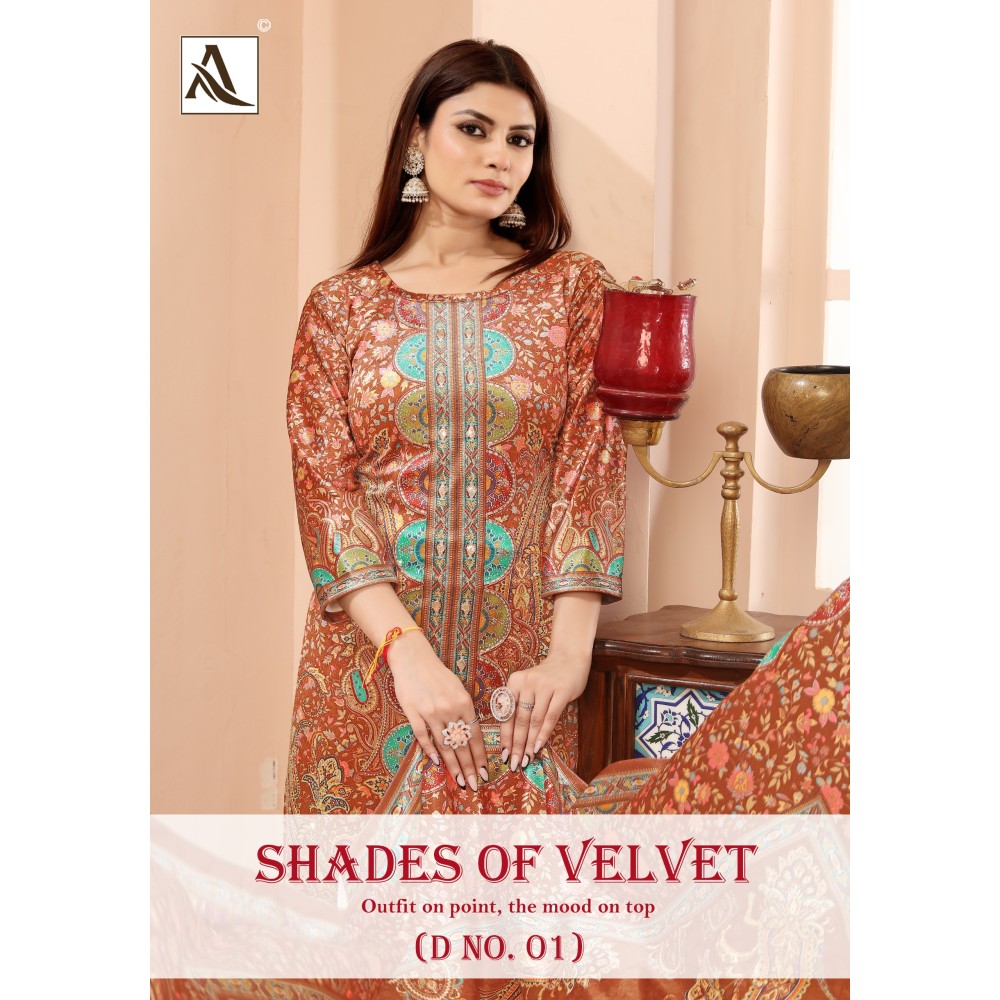 SHADE OF VELVET 1 ALOK (winter Collection)