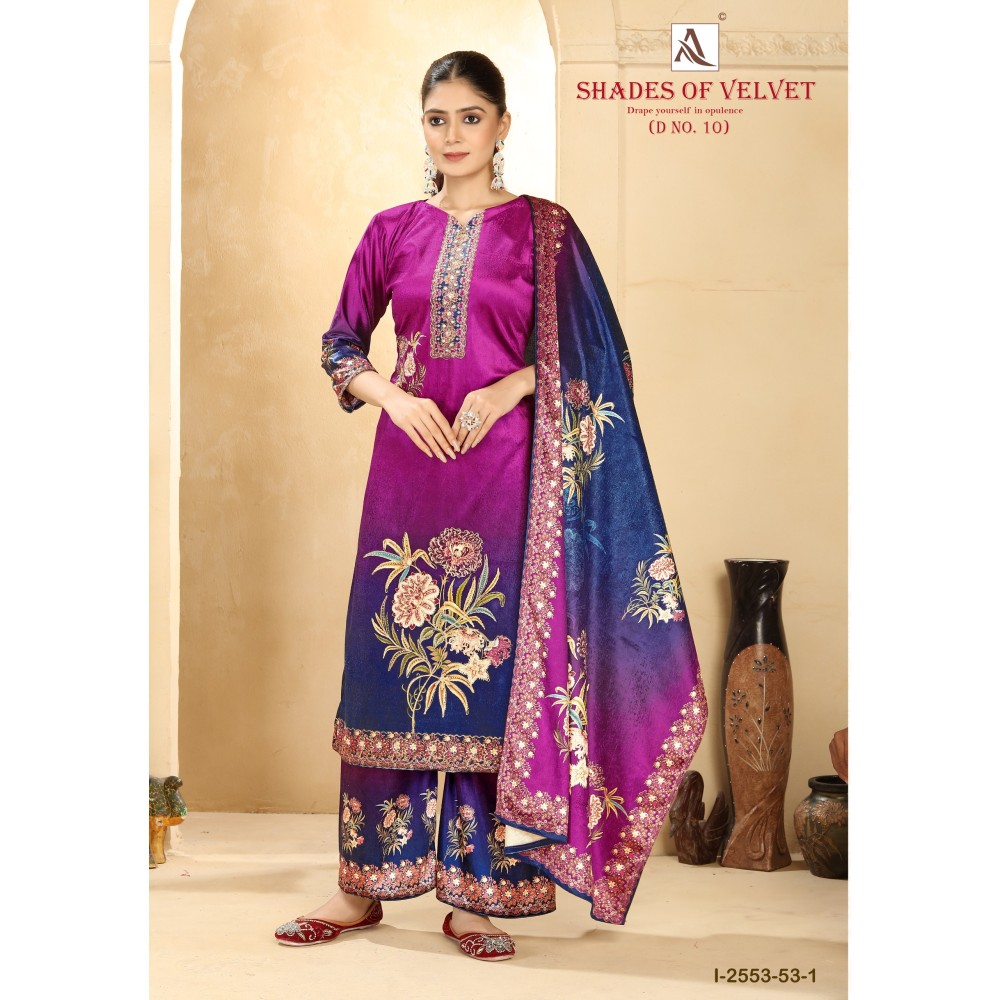 SHADE OF VELVET 10 ALOK (winter Collection)