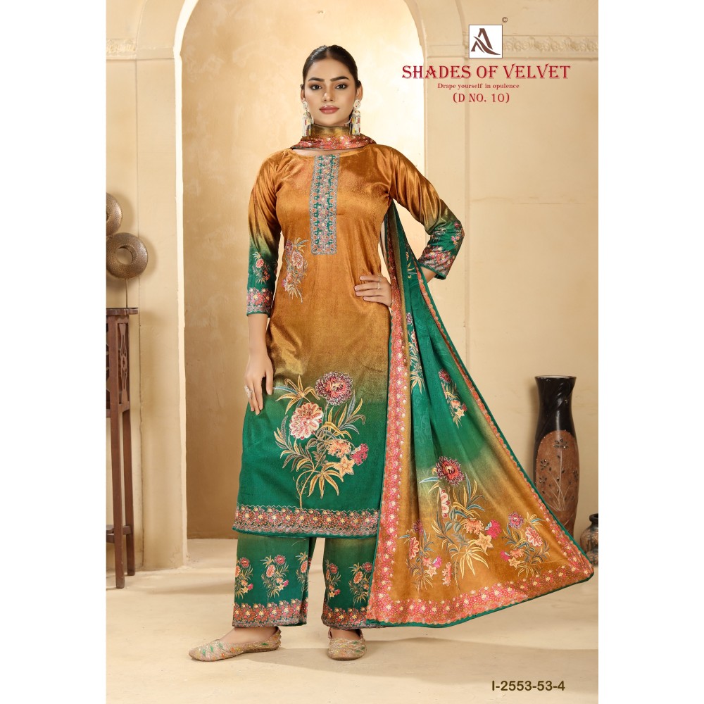 SHADE OF VELVET 10 ALOK (winter Collection)