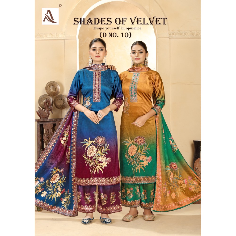 SHADE OF VELVET 10 ALOK (winter Collection)