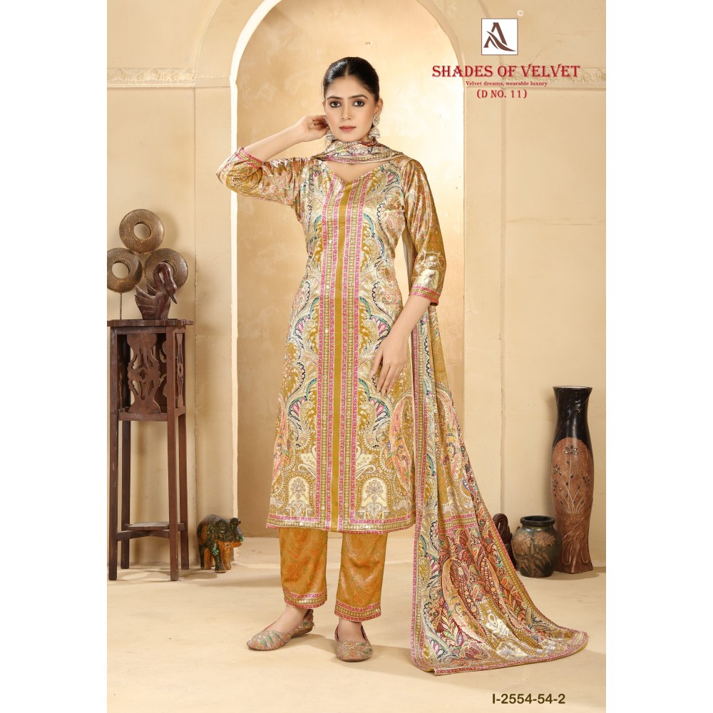 SHADE OF VELVET 11 ALOK (winter Collection)