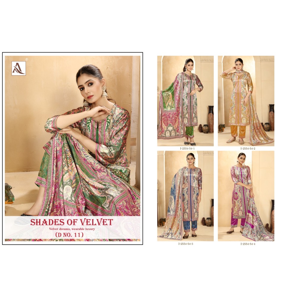 SHADE OF VELVET 11 ALOK (winter Collection)