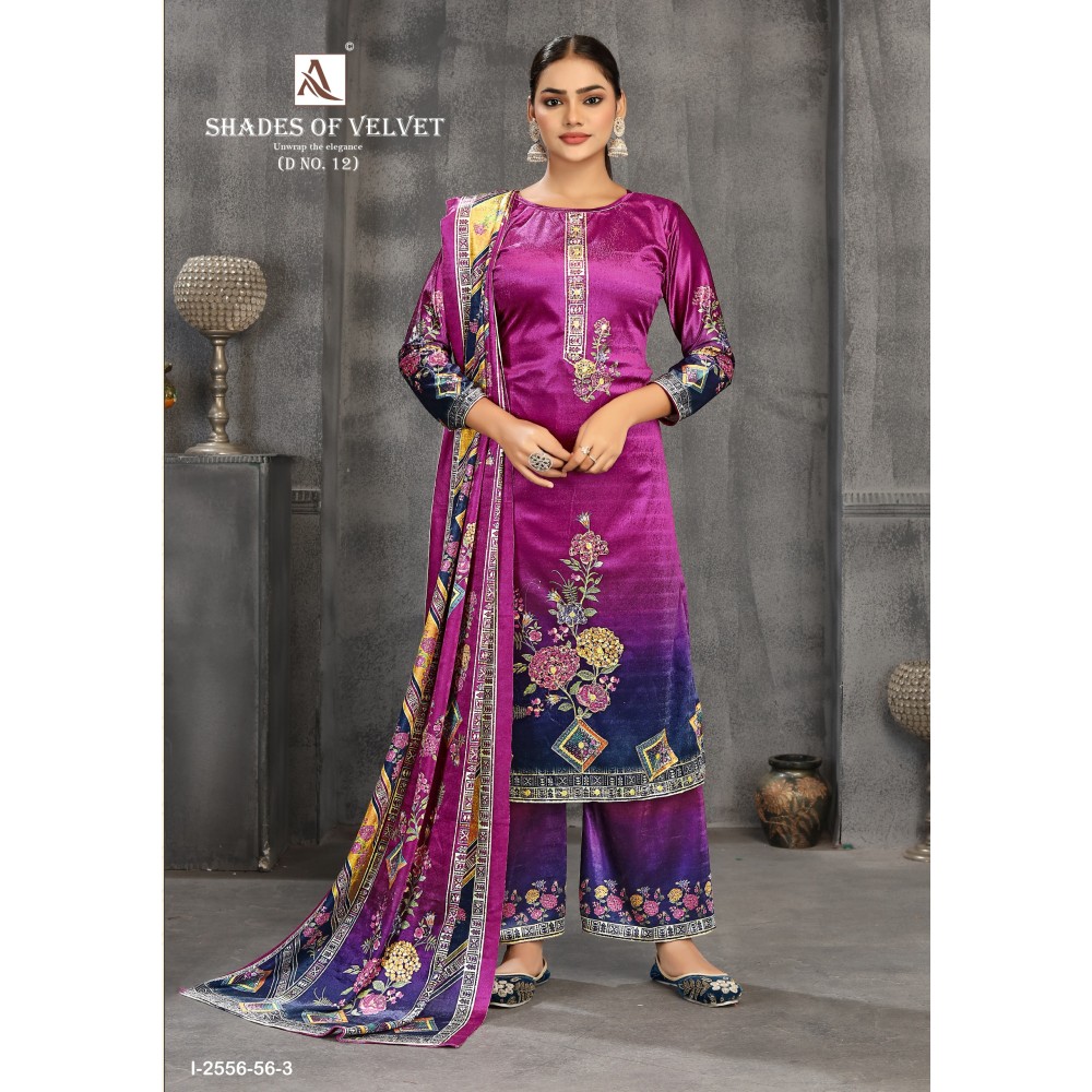 SHADE OF VELVET 12 ALOK (winter Collection)