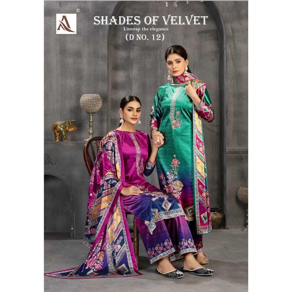 SHADE OF VELVET 12 ALOK (winter Collection)