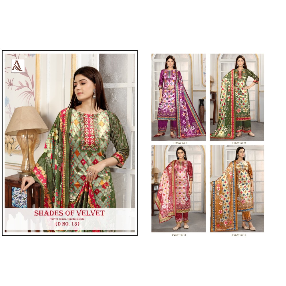 SHADE OF VELVET 13 ALOK (winter Collection)