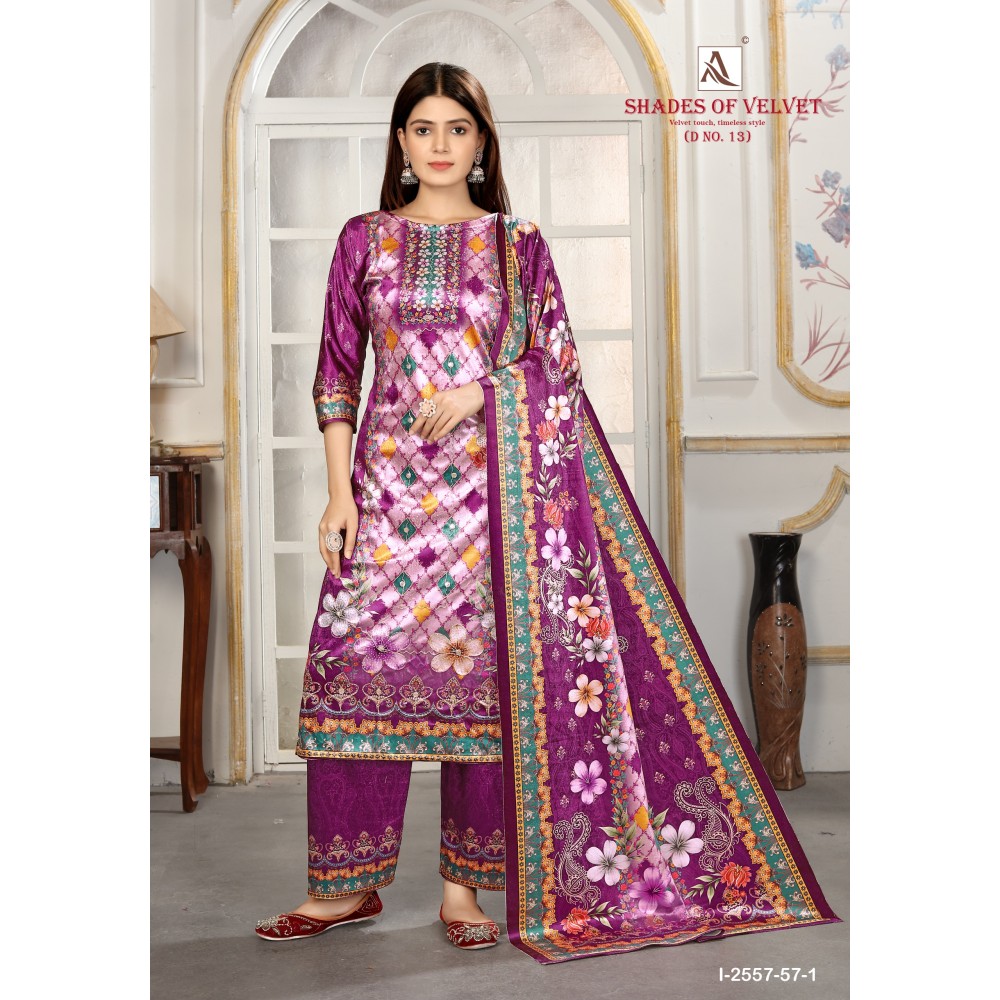 SHADE OF VELVET 13 ALOK (winter Collection)