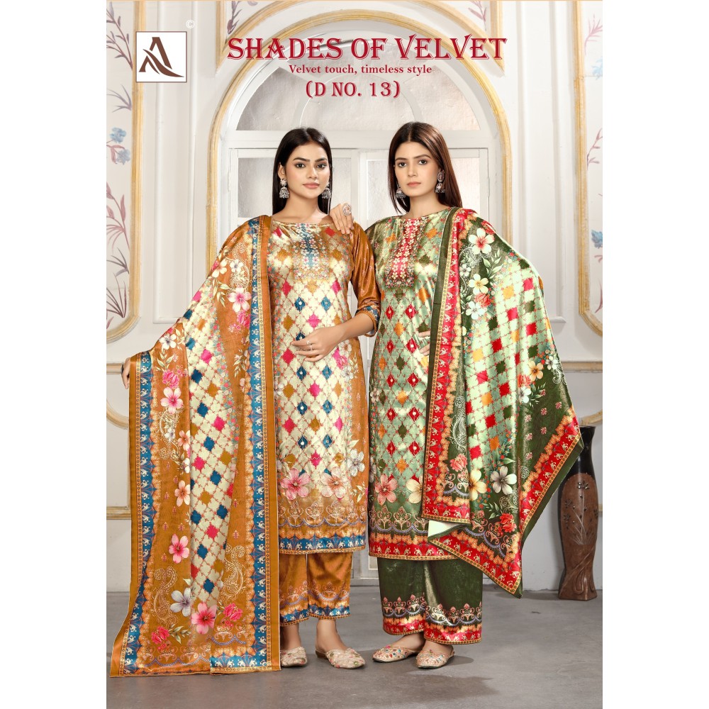 SHADE OF VELVET 13 ALOK (winter Collection)
