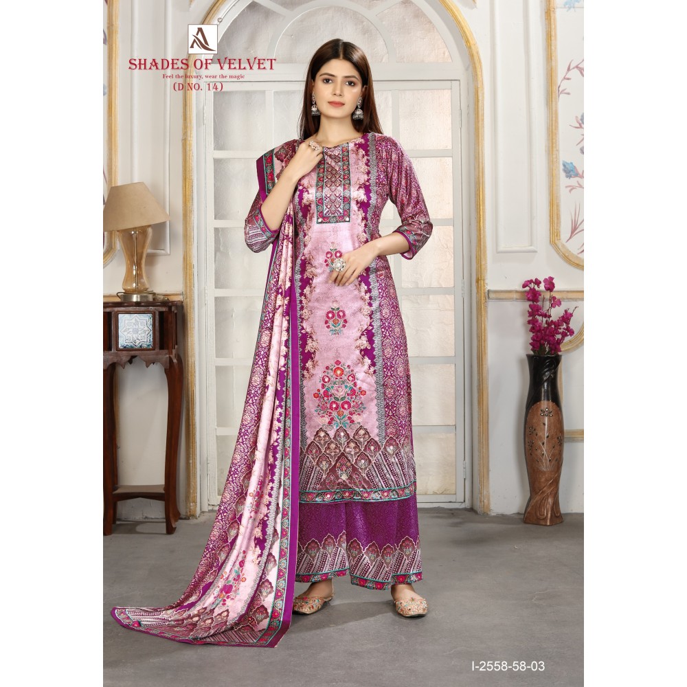 SHADE OF VELVET 14 ALOK (winter Collection)