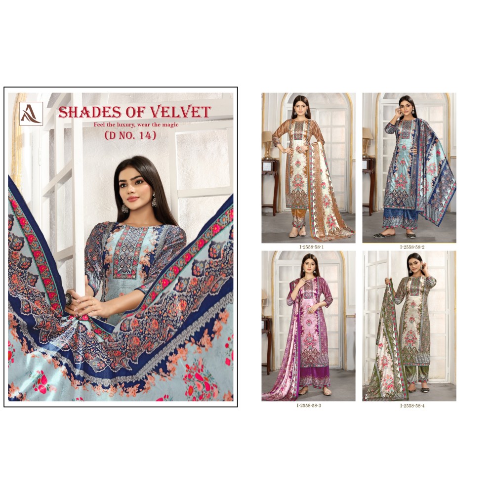 SHADE OF VELVET 14 ALOK (winter Collection)