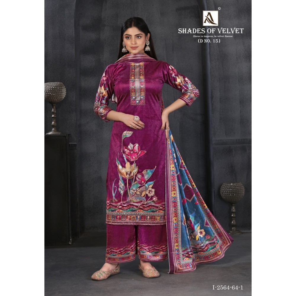 SHADE OF VELVET 15 ALOK (winter Collection)