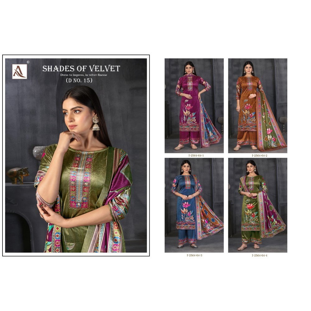 SHADE OF VELVET 15 ALOK (winter Collection)