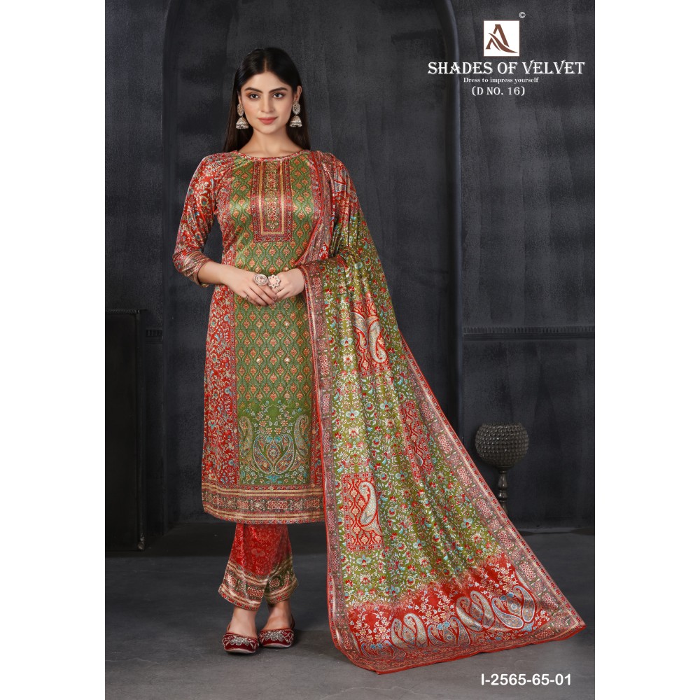 SHADE OF VELVET 16 ALOK (winter Collection)