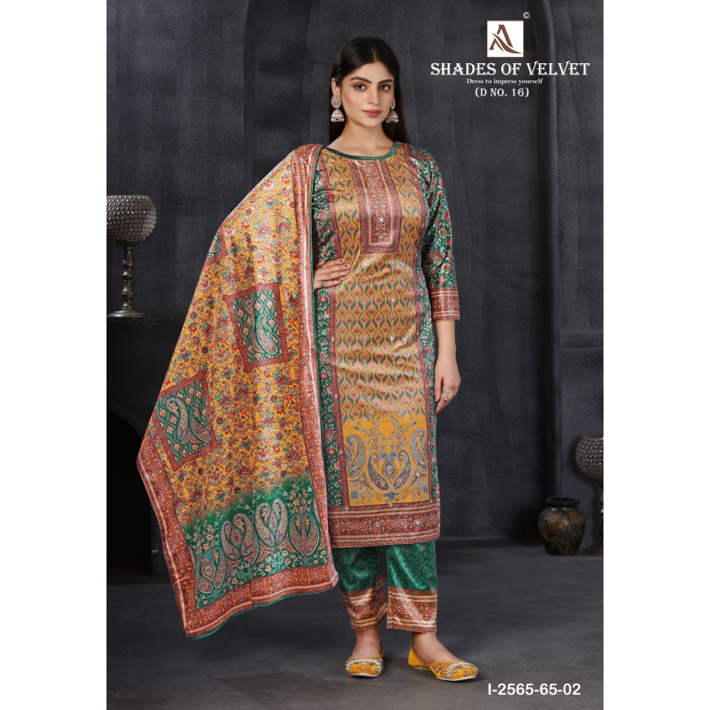 SHADE OF VELVET 16 ALOK (winter Collection)