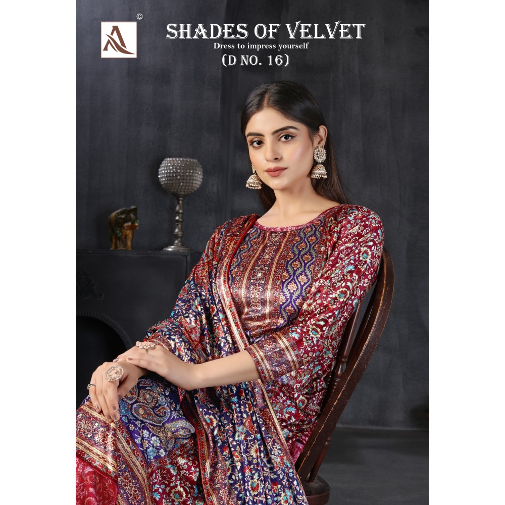 SHADE OF VELVET 16 ALOK (winter Collection)