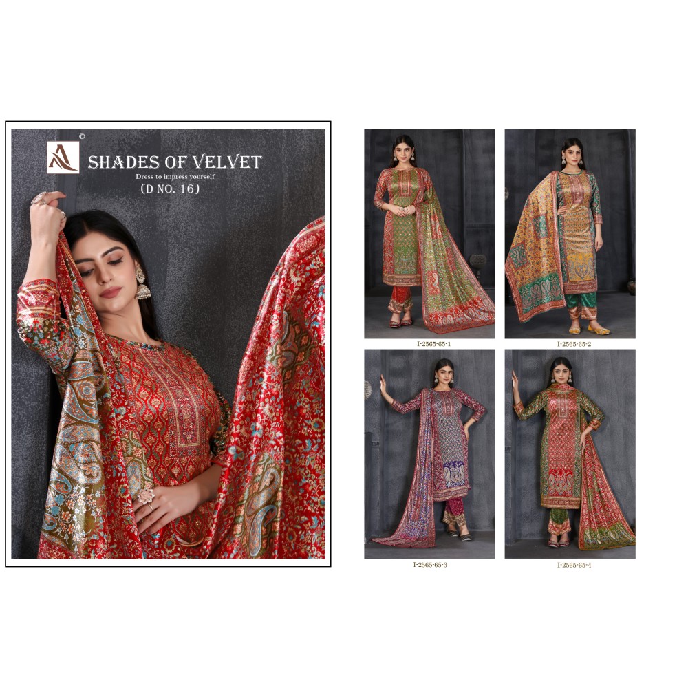 SHADE OF VELVET 16 ALOK (winter Collection)