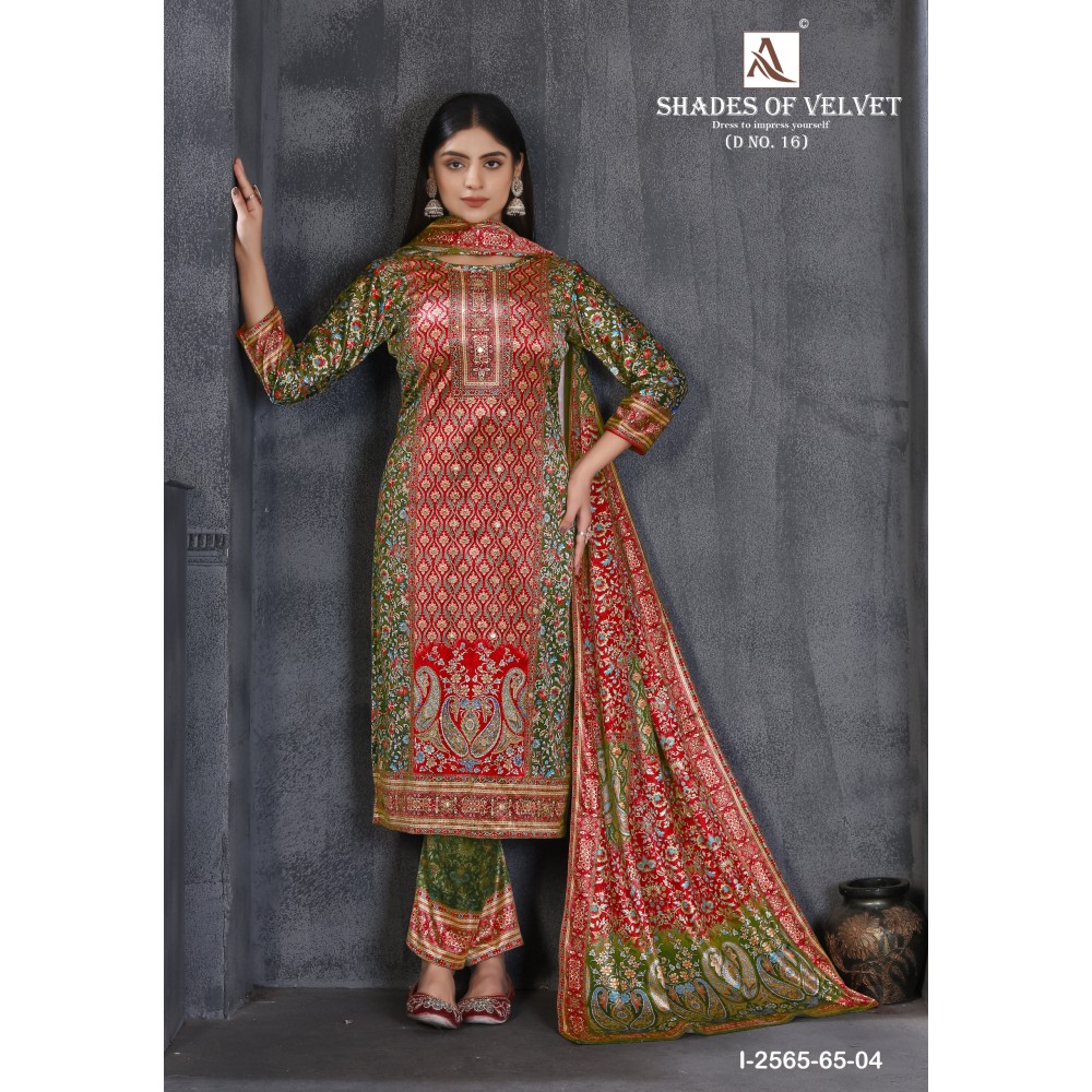 SHADE OF VELVET 16 ALOK (winter Collection)