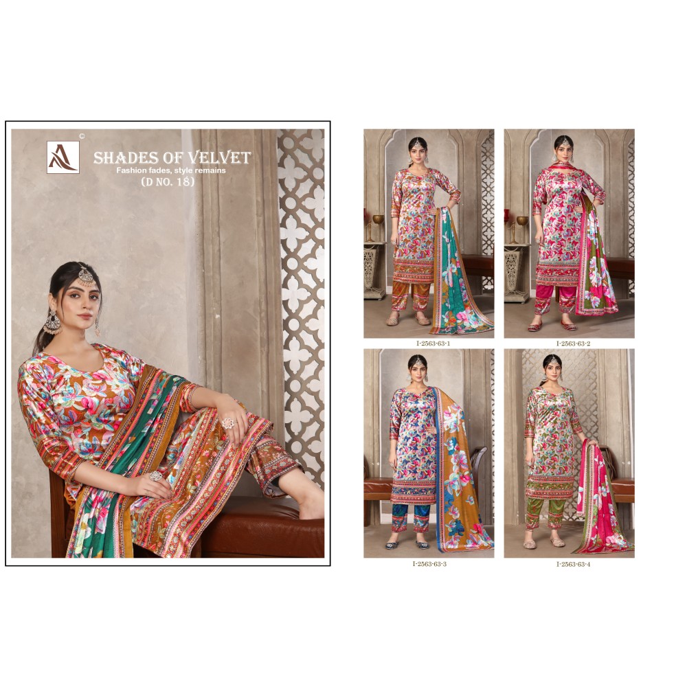 SHADE OF VELVET 18 ALOK (winter Collection)