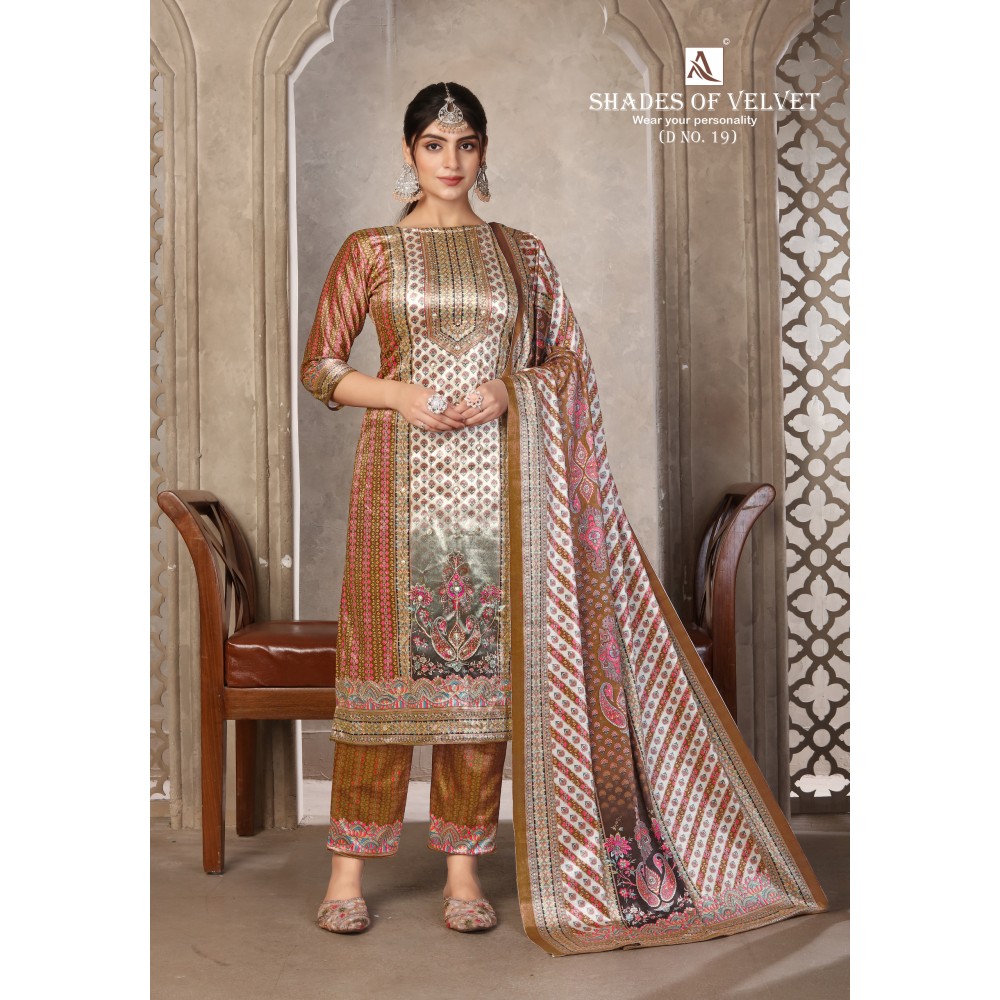 SHADE OF VELVET 19 ALOK (winter Collection)