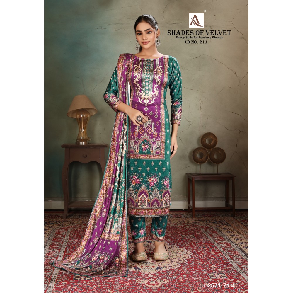 SHADE OF VELVET 21 ALOK (winter Collection)