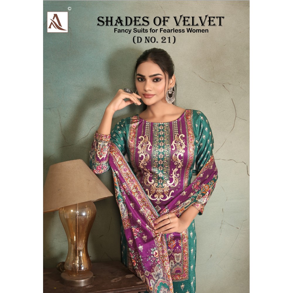 SHADE OF VELVET 21 ALOK (winter Collection)
